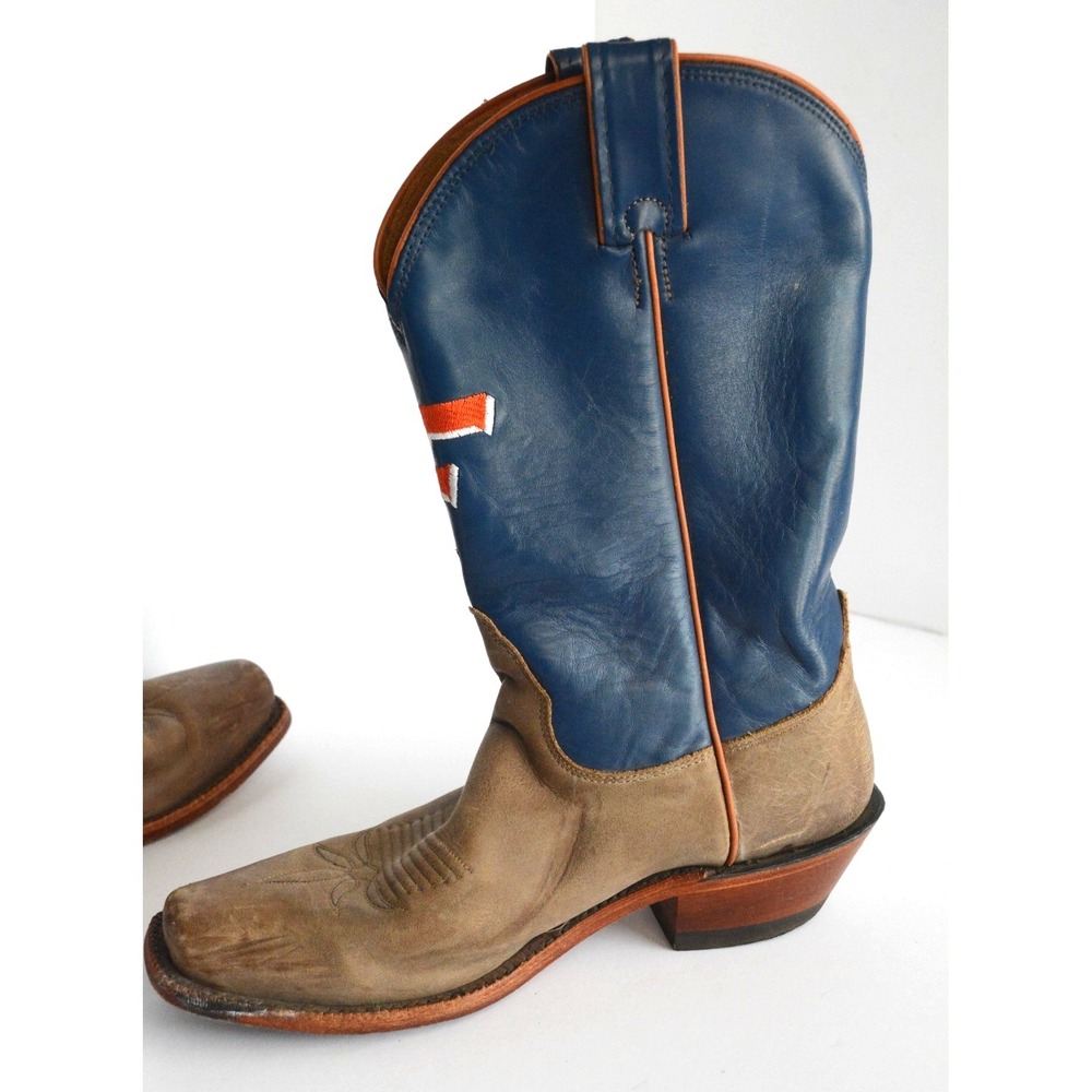 Nocona Florida University Gators Cowboy Boots  Mens Size 8 Blue Orange USA - Picture 6 of 16